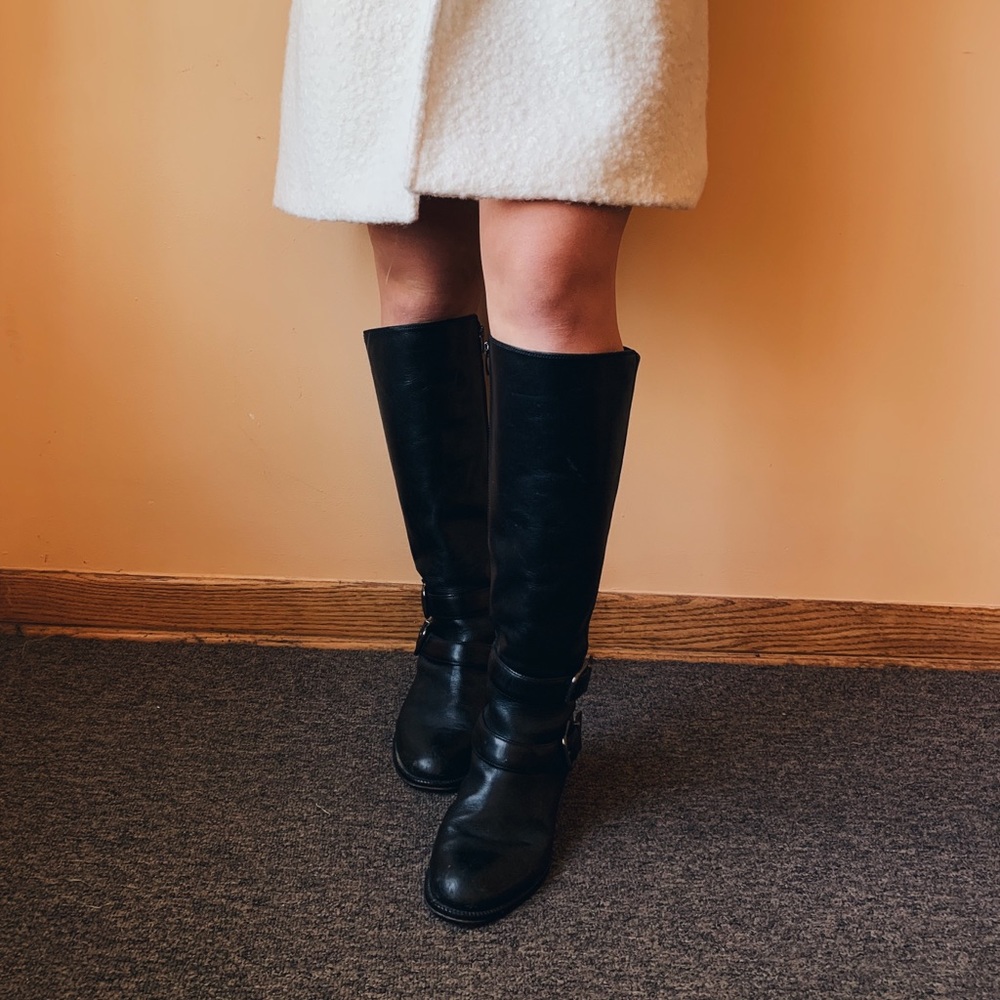 Black Via Spiga Knee High Berndatte Boots